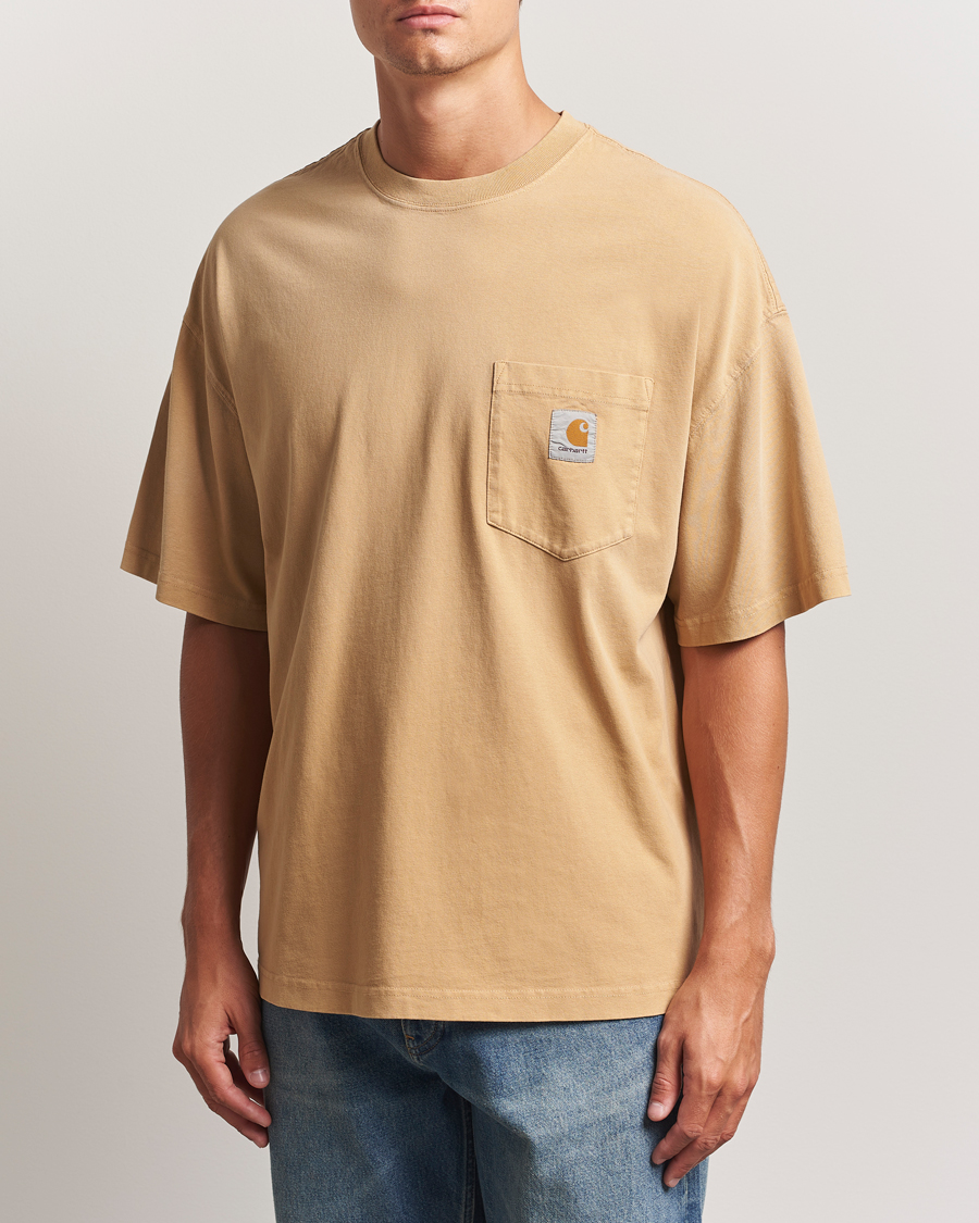 Homme | T-shirts | Carhartt WIP | Hudson Pocket T-Shirt Dusty Brown