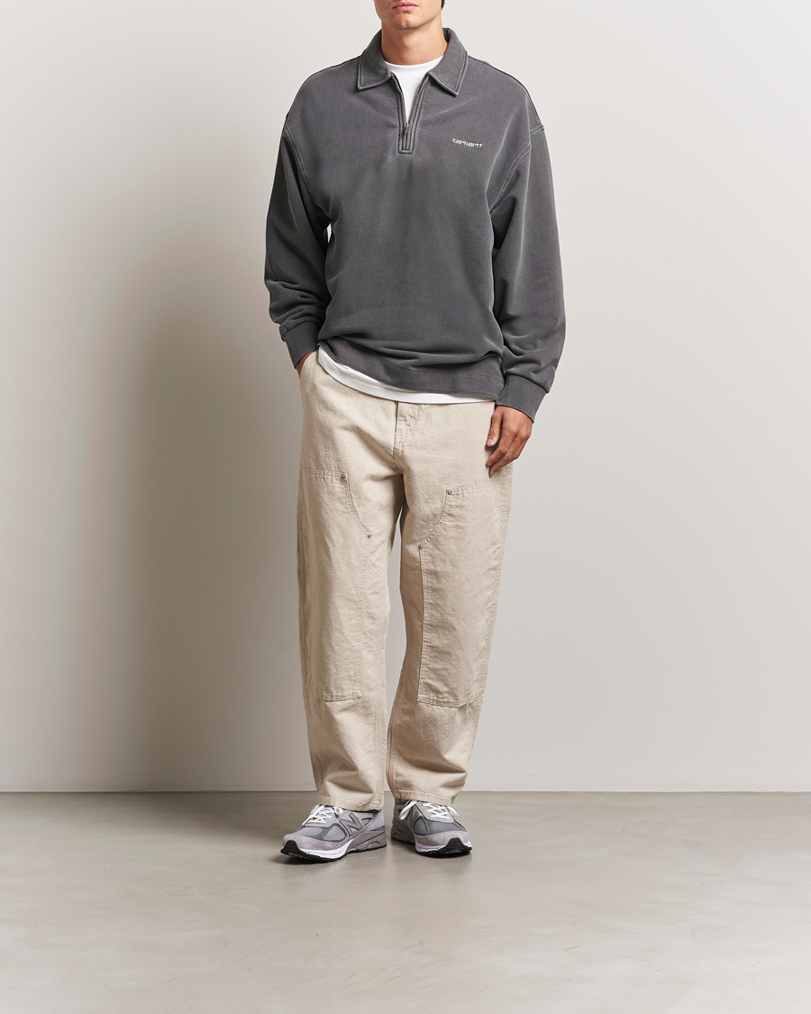Heren | Truien | Carhartt WIP | Pique Script Sweatshirt Black
