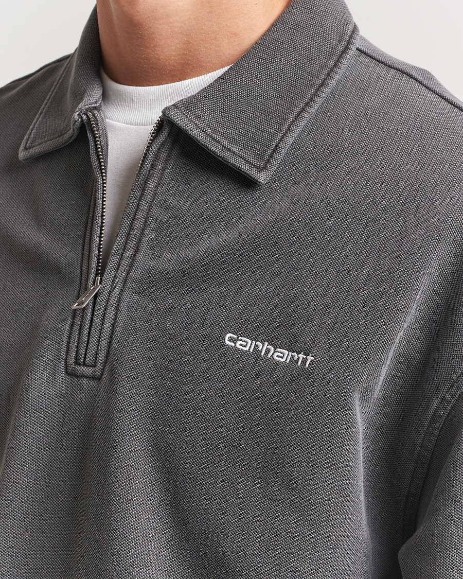 Heren | Truien | Carhartt WIP | Pique Script Sweatshirt Black
