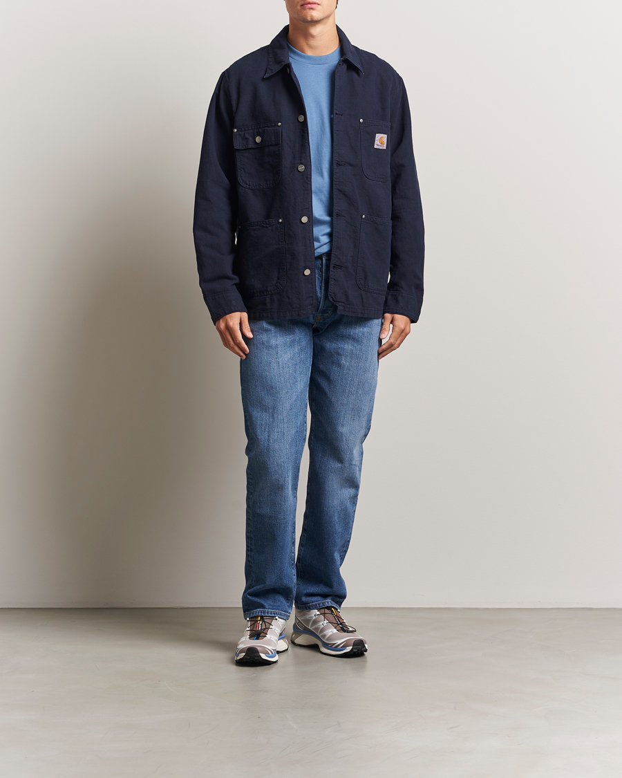 Heren | Jassen | Carhartt WIP | Walter Cotton/Linen Chore Coat Dark Navy