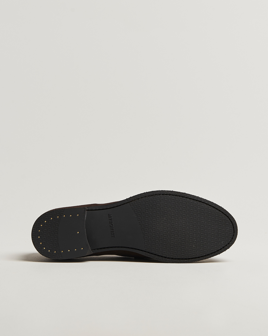 Heren | Instappers | Myrqvist | Karlberg Loafer Dark Brown Suede