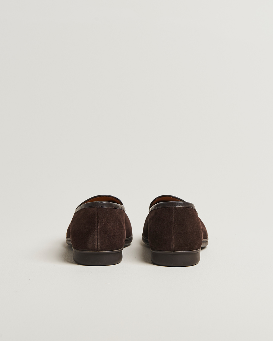 Homme | Loafers | Myrqvist | Ängby Walker Loafer Dark Brown Suede
