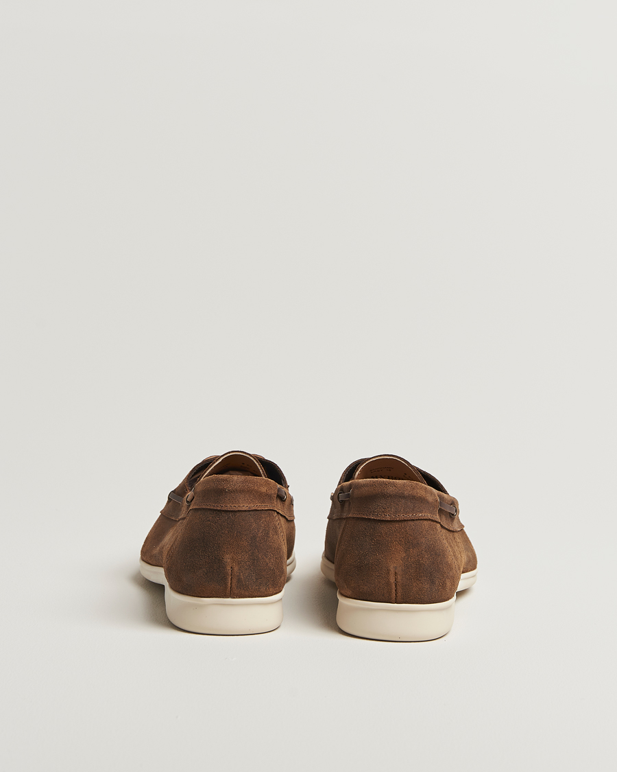 Heren | Bootschoenen | Myrqvist | Sandhamn Boat Shoe Waxed Chestnut Suede
