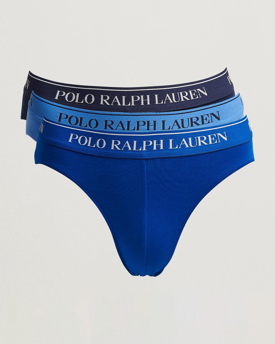Heren | Ondergoed | Polo Ralph Lauren | 3-Pack Low Rise Trunk Navy/Sapphire Star/Bermuda