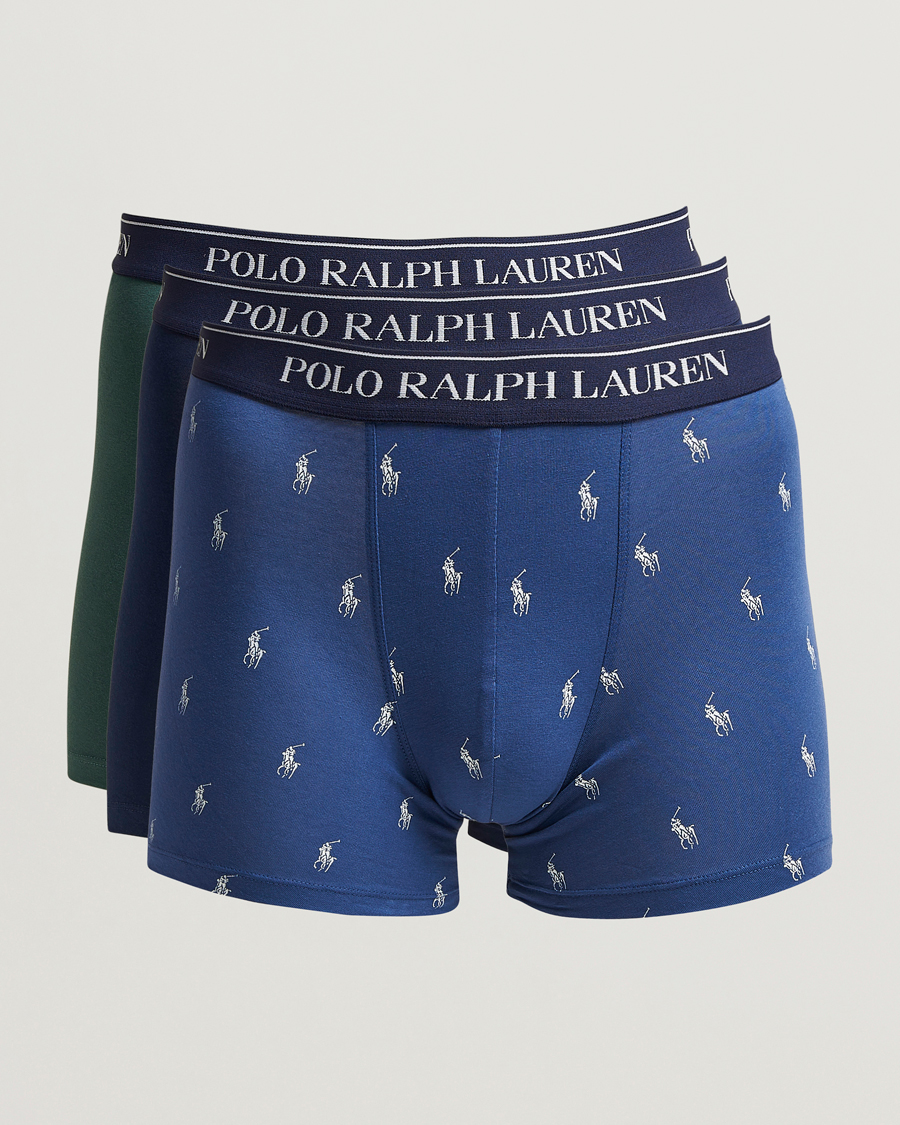 Homme | Sous-Vêtements Et Chaussettes | Polo Ralph Lauren | 3-Pack Boxer Briefs Navy/Pine/Old Royal