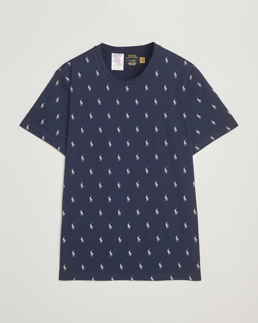 Homme | Peignoirs Et Pyjamas | Polo Ralph Lauren | All over Player Sleeping Tee Cruise Navy