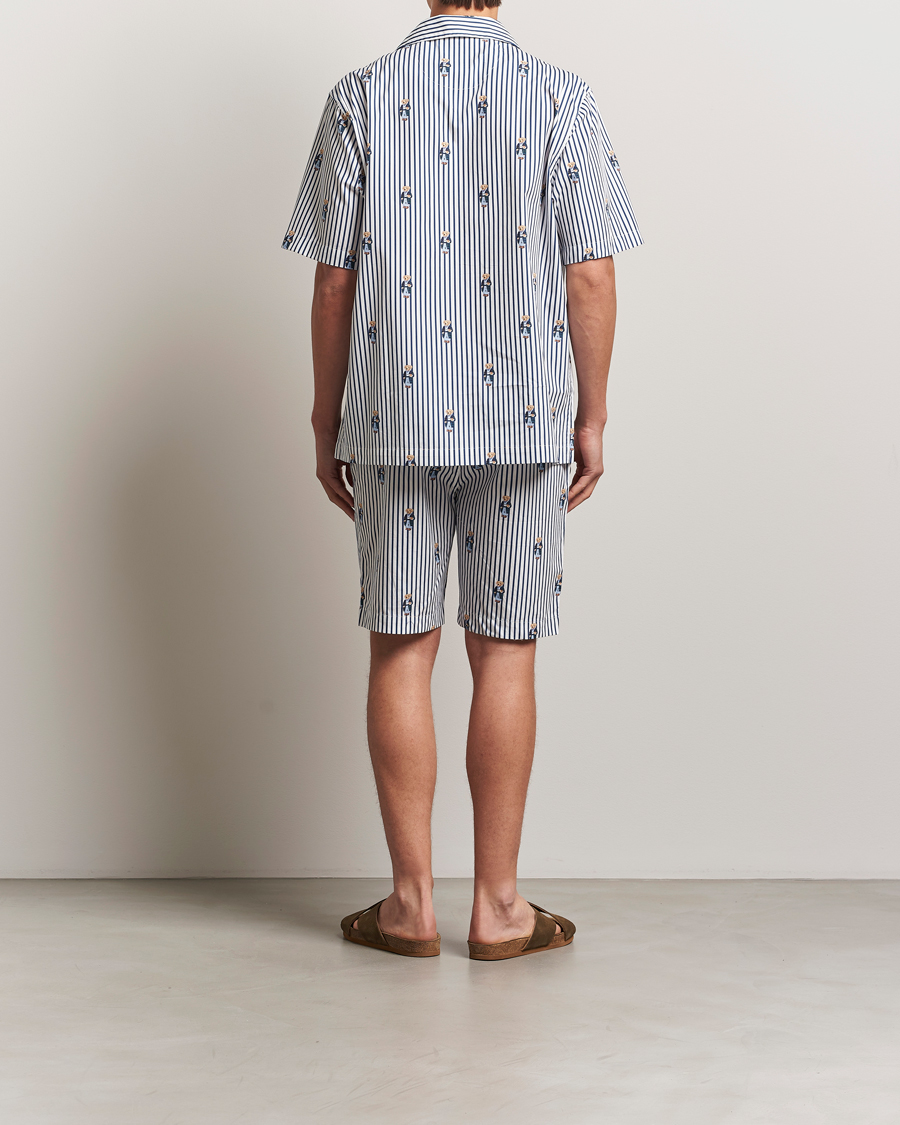 Homme | Peignoirs Et Pyjamas | Polo Ralph Lauren | Cotton Short Sleeve Pyjama Set Stripe/Bear