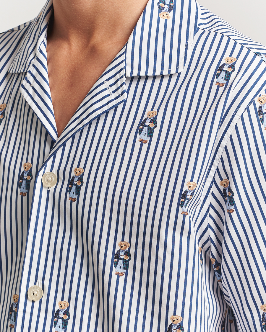 Homme | Peignoirs Et Pyjamas | Polo Ralph Lauren | Cotton Short Sleeve Pyjama Set Stripe/Bear