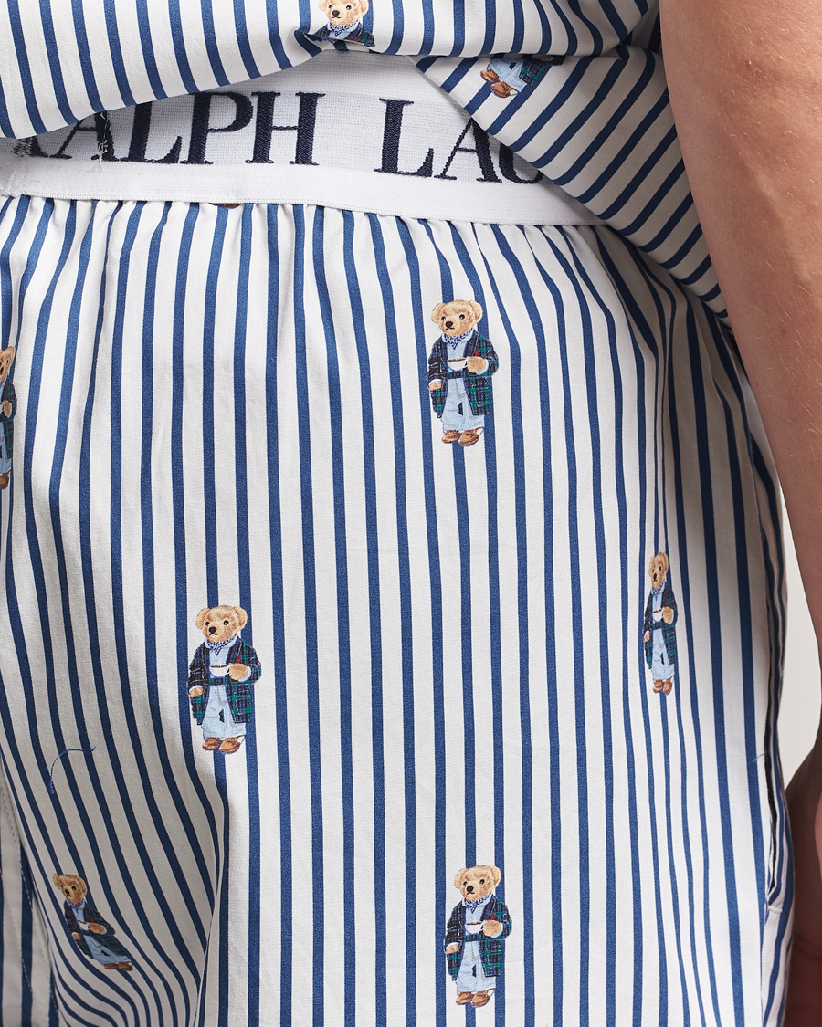 Homme | Peignoirs Et Pyjamas | Polo Ralph Lauren | Cotton Short Sleeve Pyjama Set Stripe/Bear