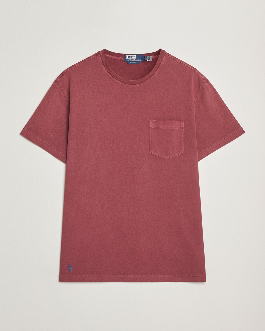 Homme | T-shirts | Polo Ralph Lauren | Washed Classic Fit Pocket Tee Red Wine