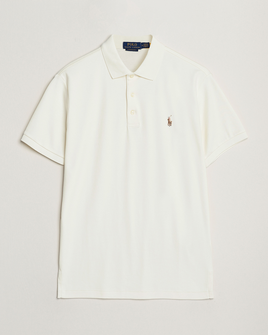 Homme | Polos | Polo Ralph Lauren | Luxury Pima Cotton Polo Pale Cream