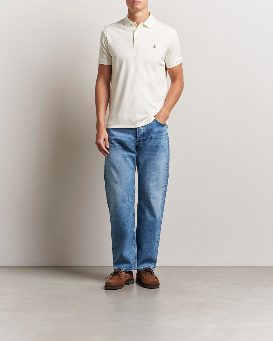Homme | Polos | Polo Ralph Lauren | Luxury Pima Cotton Polo Pale Cream