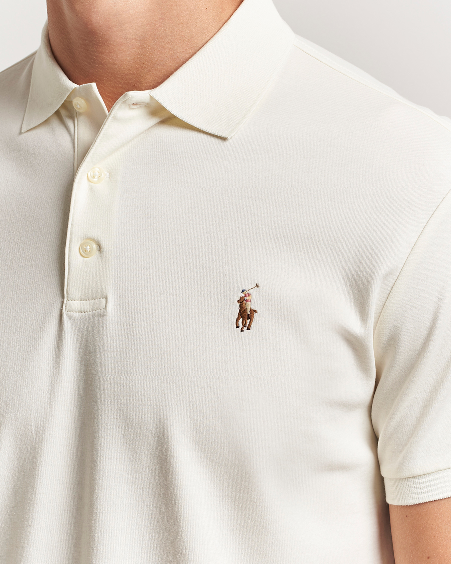 Homme | Polos | Polo Ralph Lauren | Luxury Pima Cotton Polo Pale Cream