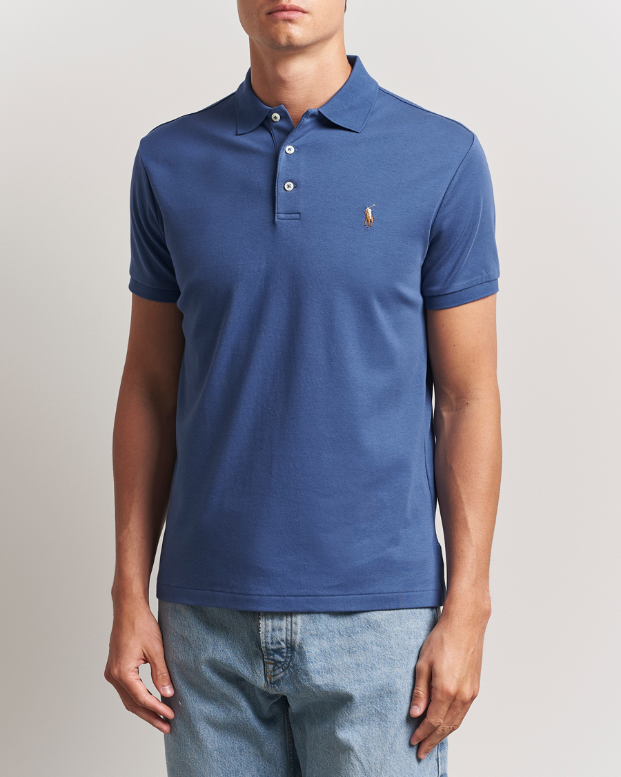 Heren | Polo's | Polo Ralph Lauren | Luxury Pima Cotton Polo Earth Blue
