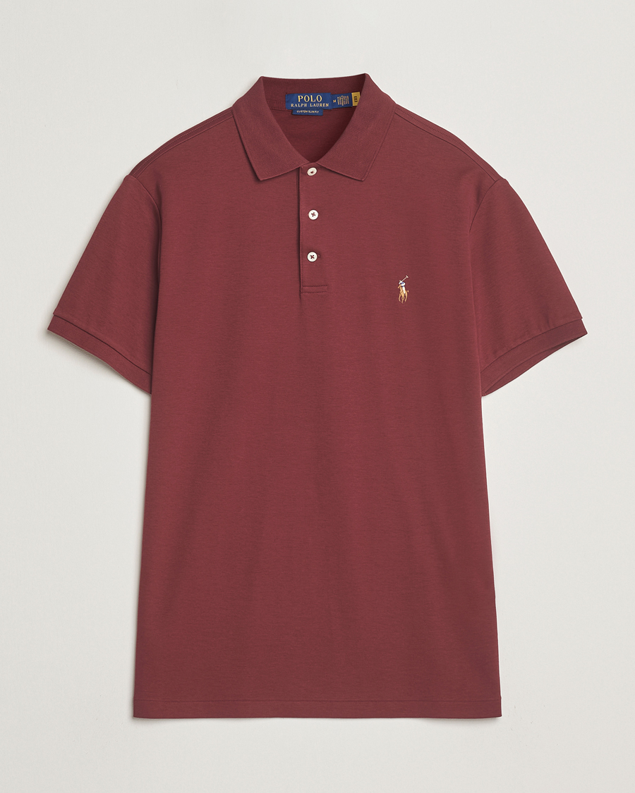 Homme | Polos | Polo Ralph Lauren | Luxury Pima Cotton Polo Red Wine