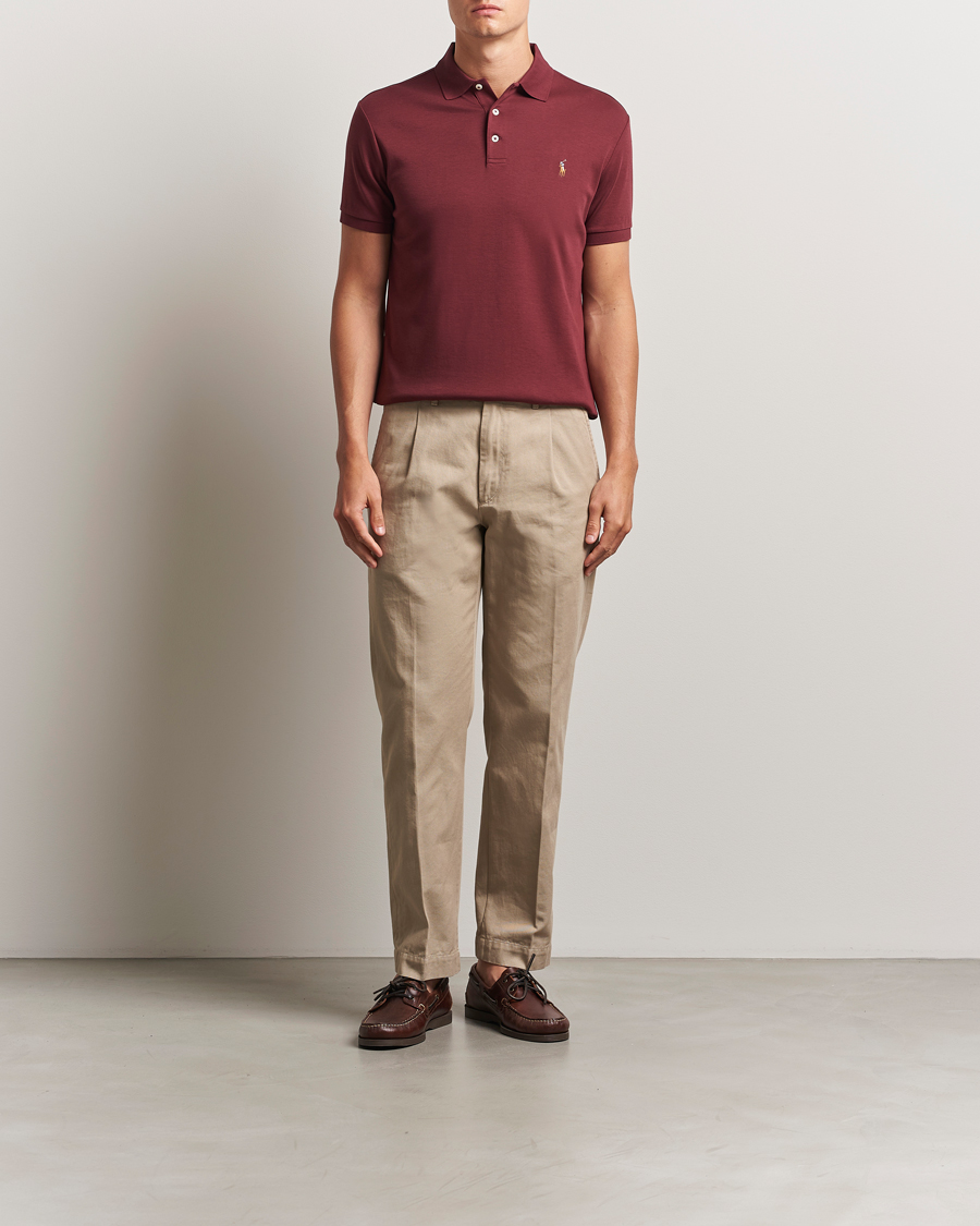 Homme | Polos | Polo Ralph Lauren | Luxury Pima Cotton Polo Red Wine