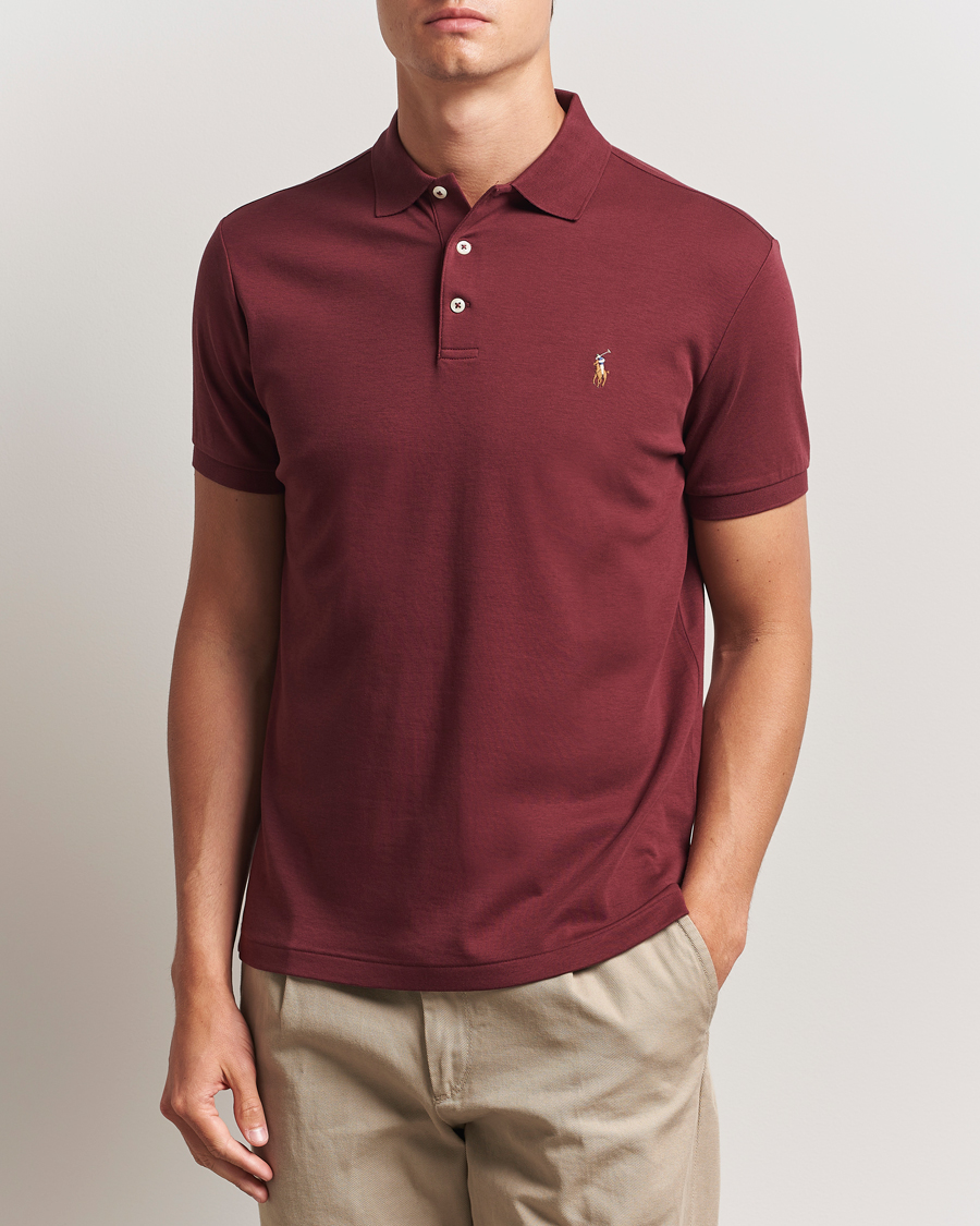 Homme | Polos | Polo Ralph Lauren | Luxury Pima Cotton Polo Red Wine