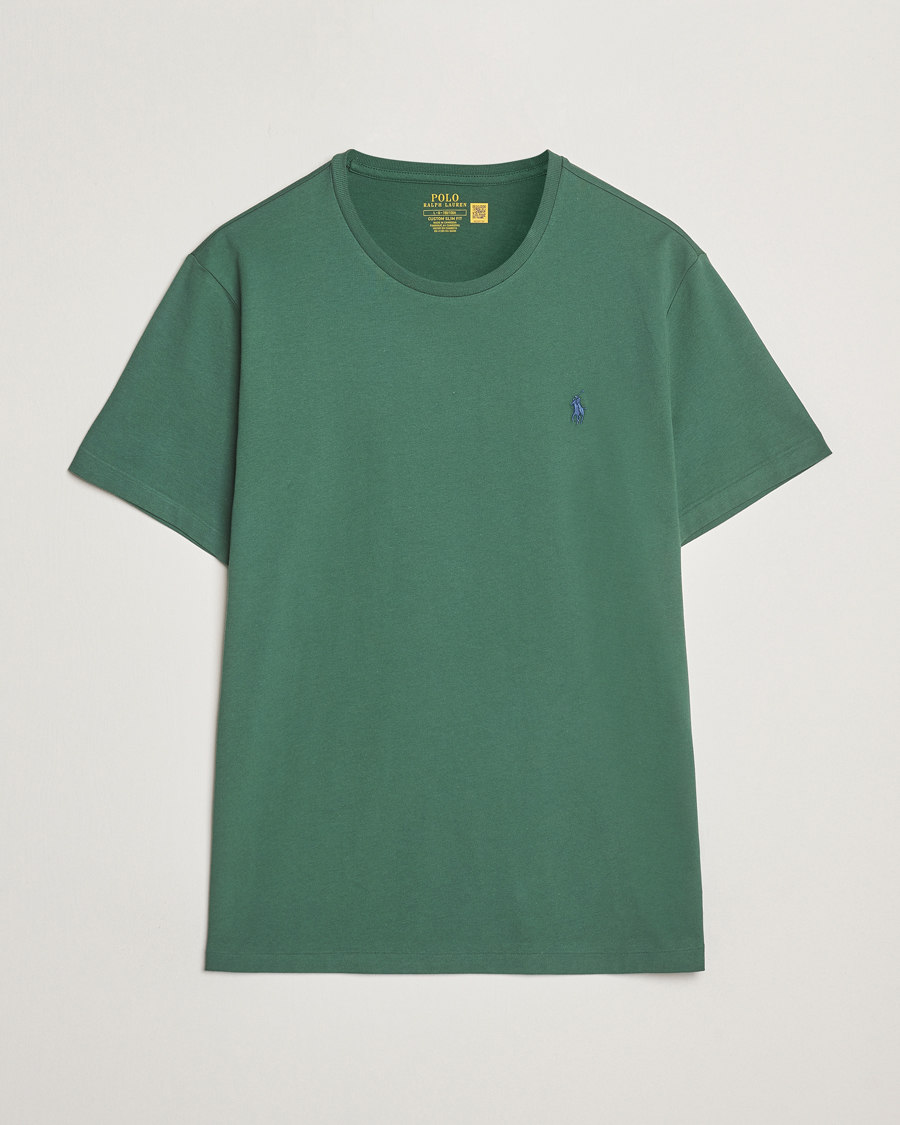 Homme | T-shirts | Polo Ralph Lauren | Custom Slim Fit Crew Neck T-Shirt Washed Forest