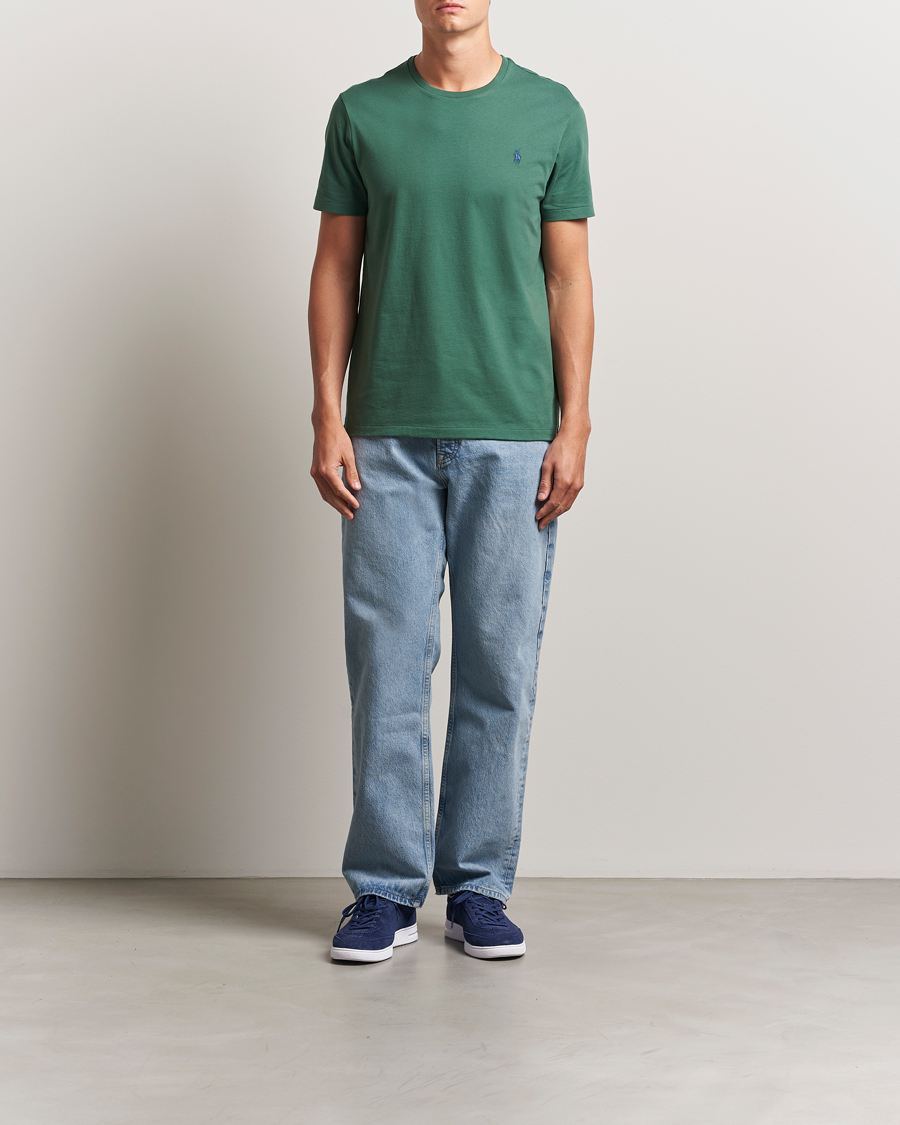 Homme | T-shirts | Polo Ralph Lauren | Custom Slim Fit Crew Neck T-Shirt Washed Forest