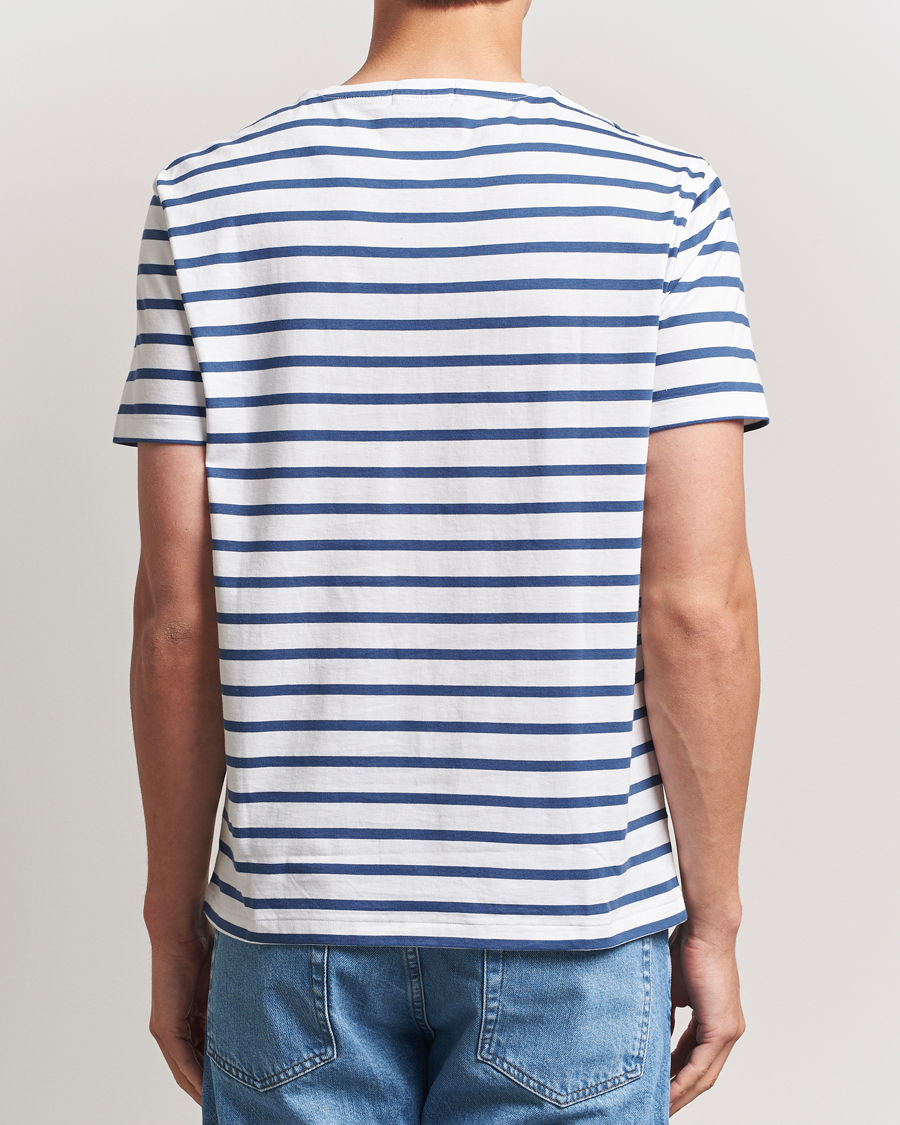 Heren | T-shirts | Polo Ralph Lauren | Custom Slim Fit Striped Tee White/Old Royal