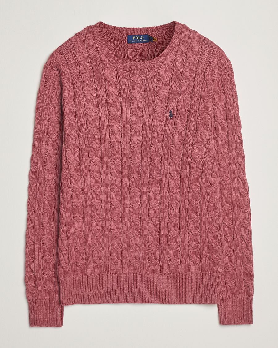 Homme | Pulls Et Tricots | Polo Ralph Lauren | Cotton Cable Pullover Prune Juice