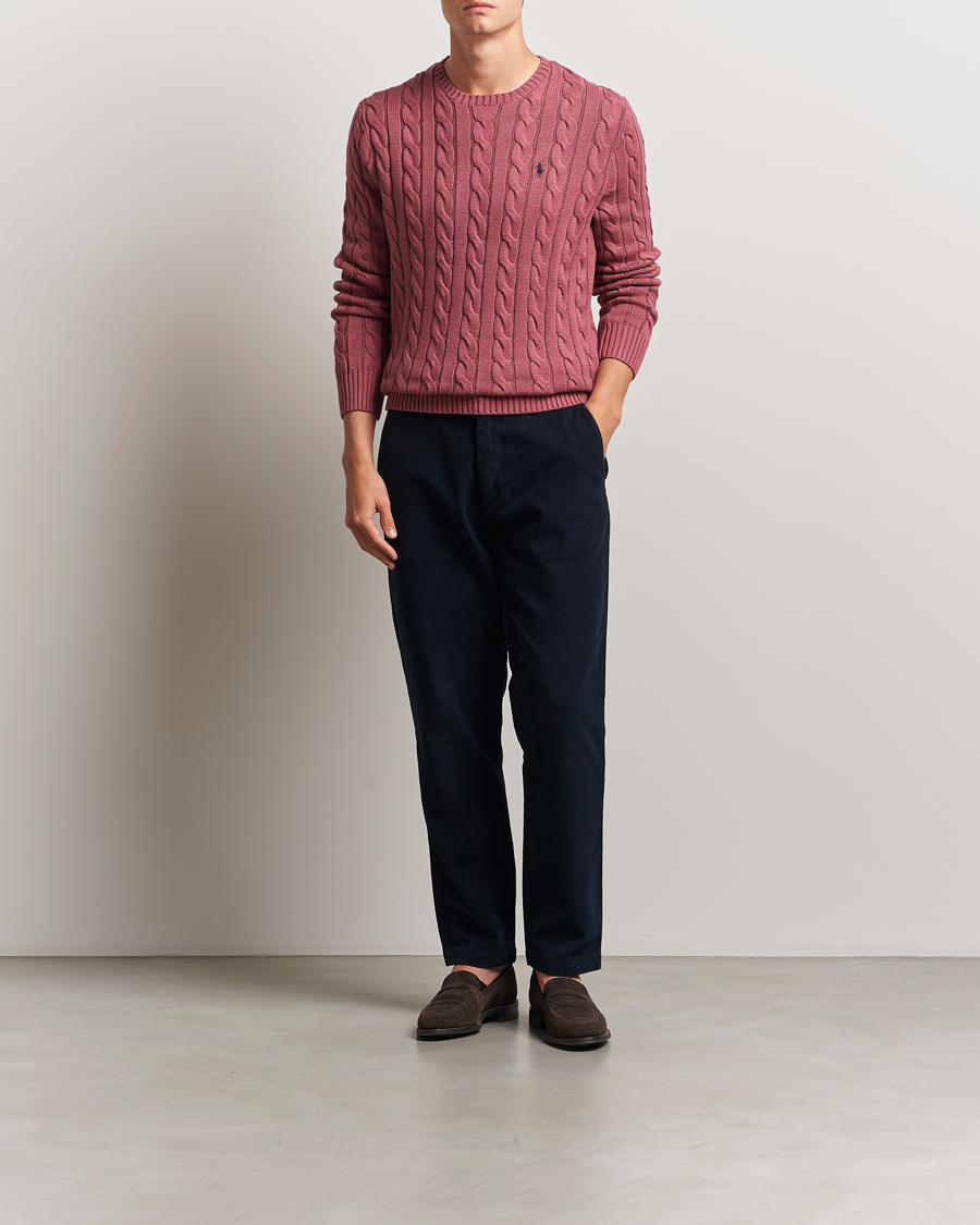 Homme | Pulls Et Tricots | Polo Ralph Lauren | Cotton Cable Pullover Prune Juice