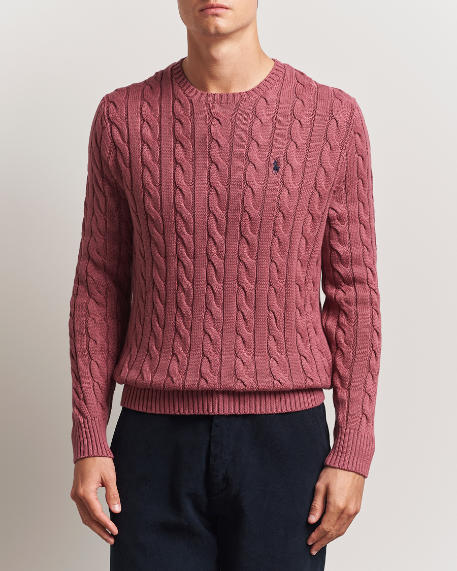Homme | Pulls Et Tricots | Polo Ralph Lauren | Cotton Cable Pullover Prune Juice