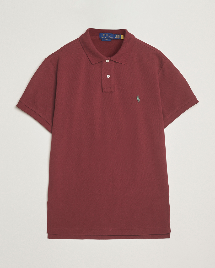 Heren | Polo's | Polo Ralph Lauren | Slim Fit Polo Red Wine