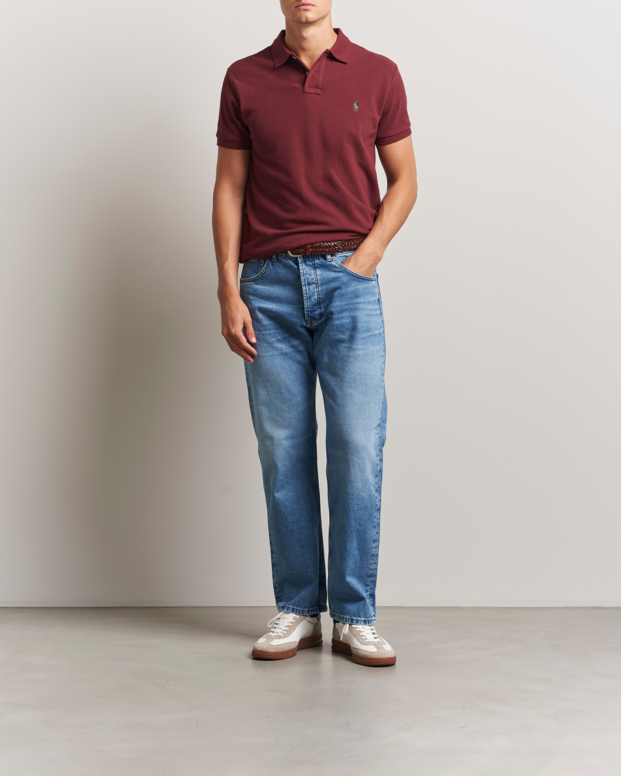 Heren | Polo's | Polo Ralph Lauren | Slim Fit Polo Red Wine