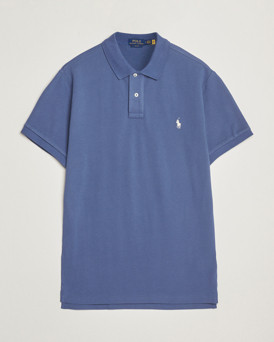 Heren | Polo's | Polo Ralph Lauren | Slim Fit Polo Earth Blue