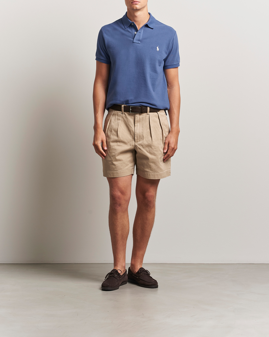 Heren | Polo's | Polo Ralph Lauren | Slim Fit Polo Earth Blue