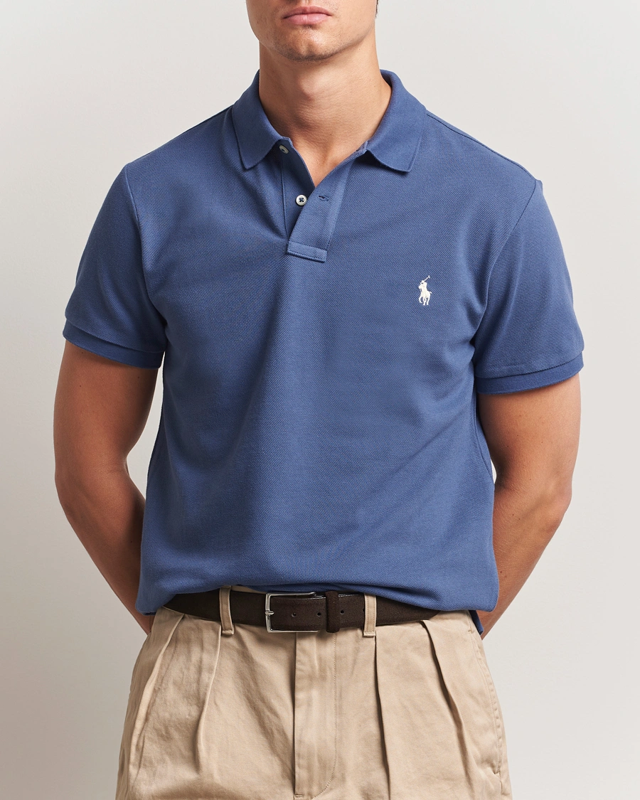 Heren | Polo's | Polo Ralph Lauren | Slim Fit Polo Earth Blue