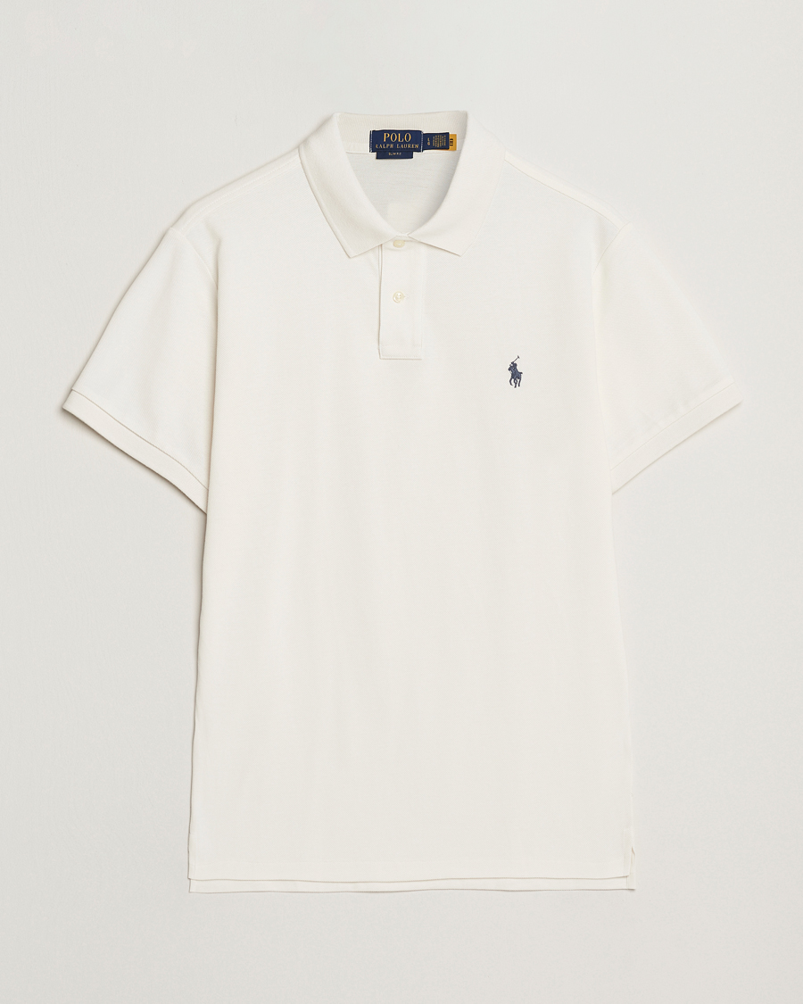 Heren | Polo's | Polo Ralph Lauren | Slim Fit Polo Pale Cream