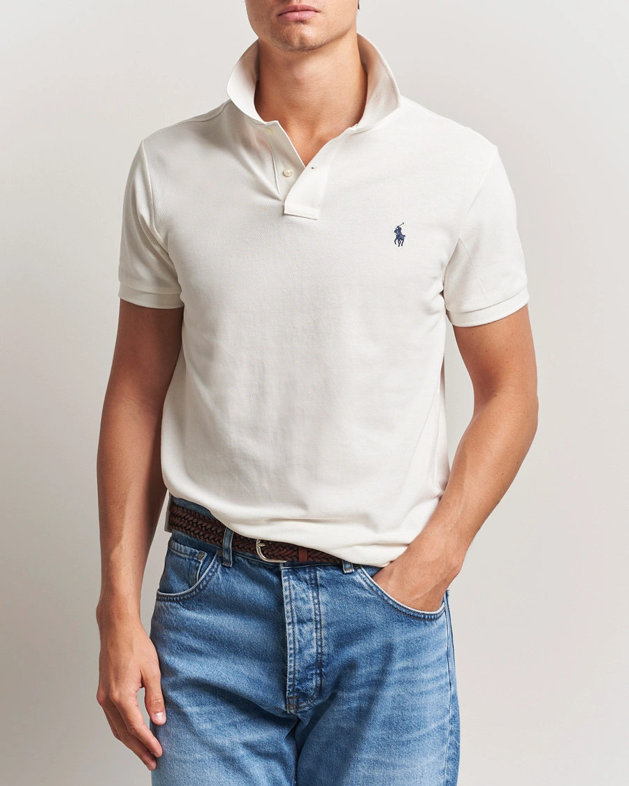 Heren | Polo's | Polo Ralph Lauren | Slim Fit Polo Pale Cream