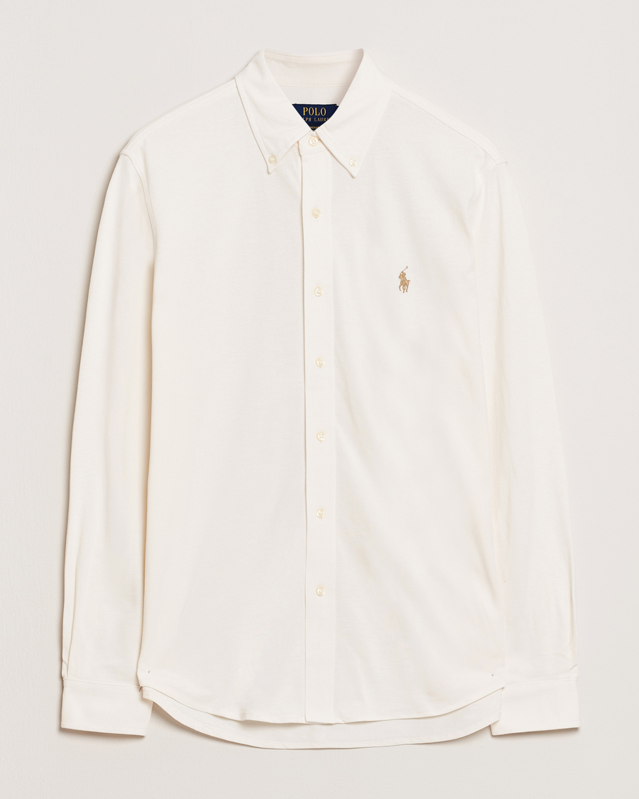 Heren | Overhemden | Polo Ralph Lauren | Featherweight Mesh Shirt Pale Cream