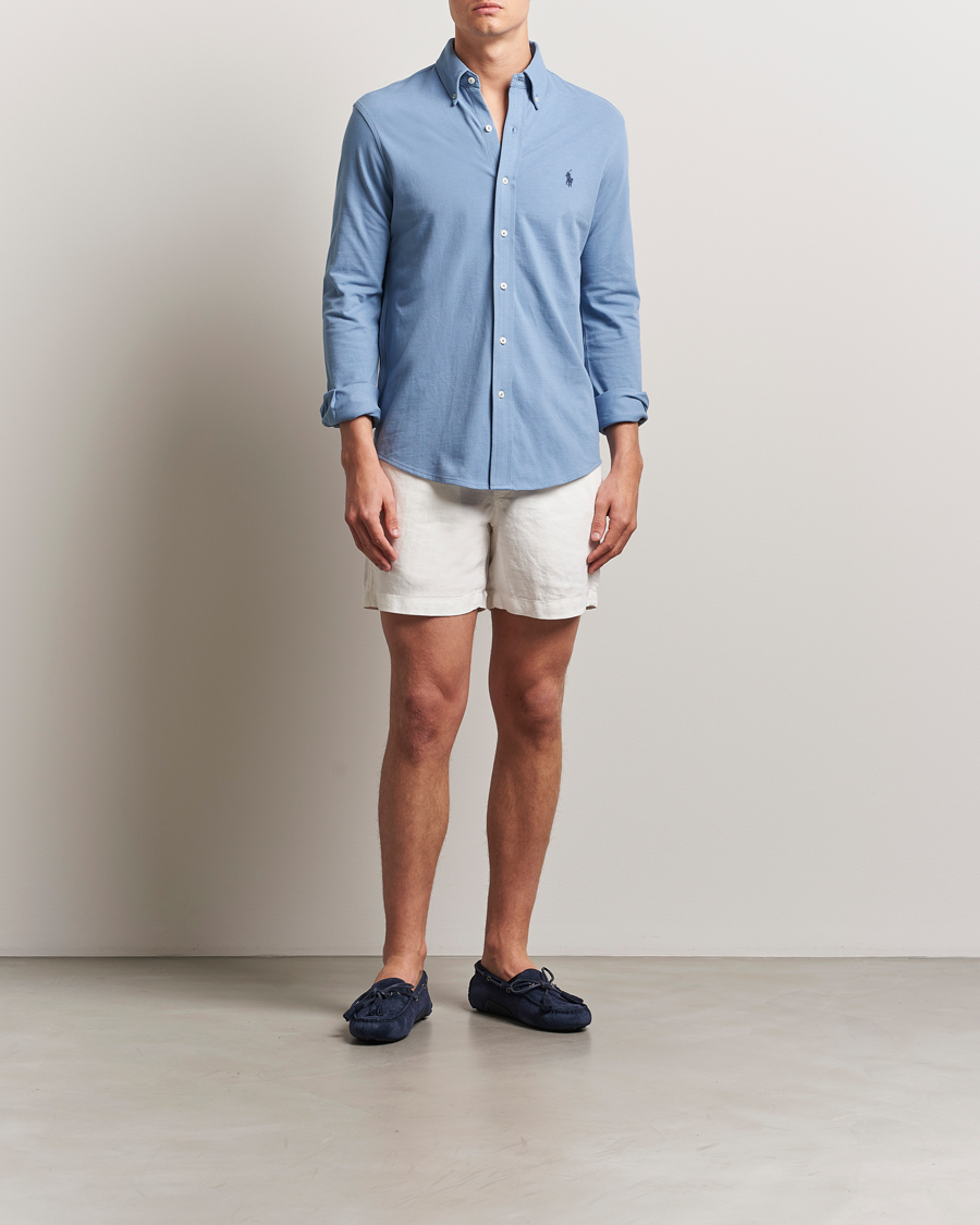 Heren | Overhemden | Polo Ralph Lauren | Featherweight Mesh Shirt Channel Blue