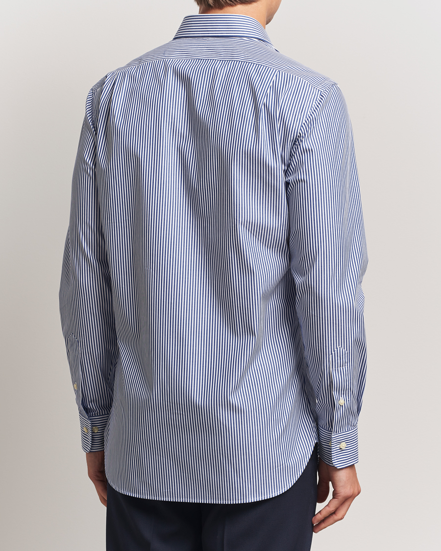 Heren | Overhemden | Polo Ralph Lauren | Slim Fit Stripe Dress Shirt Royal/White