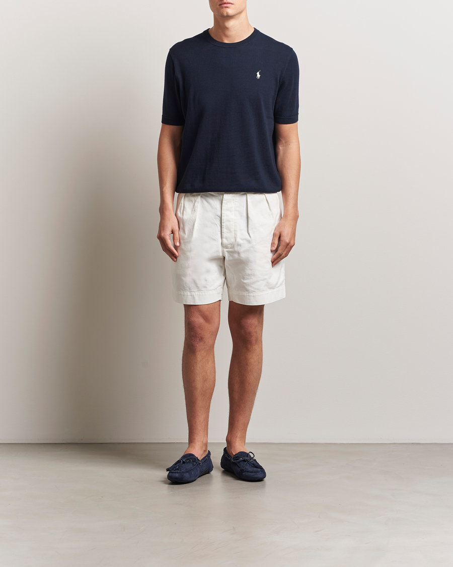 Heren | T-shirts | Polo Ralph Lauren | Knitted Short Sleeve Tee Hunter Navy