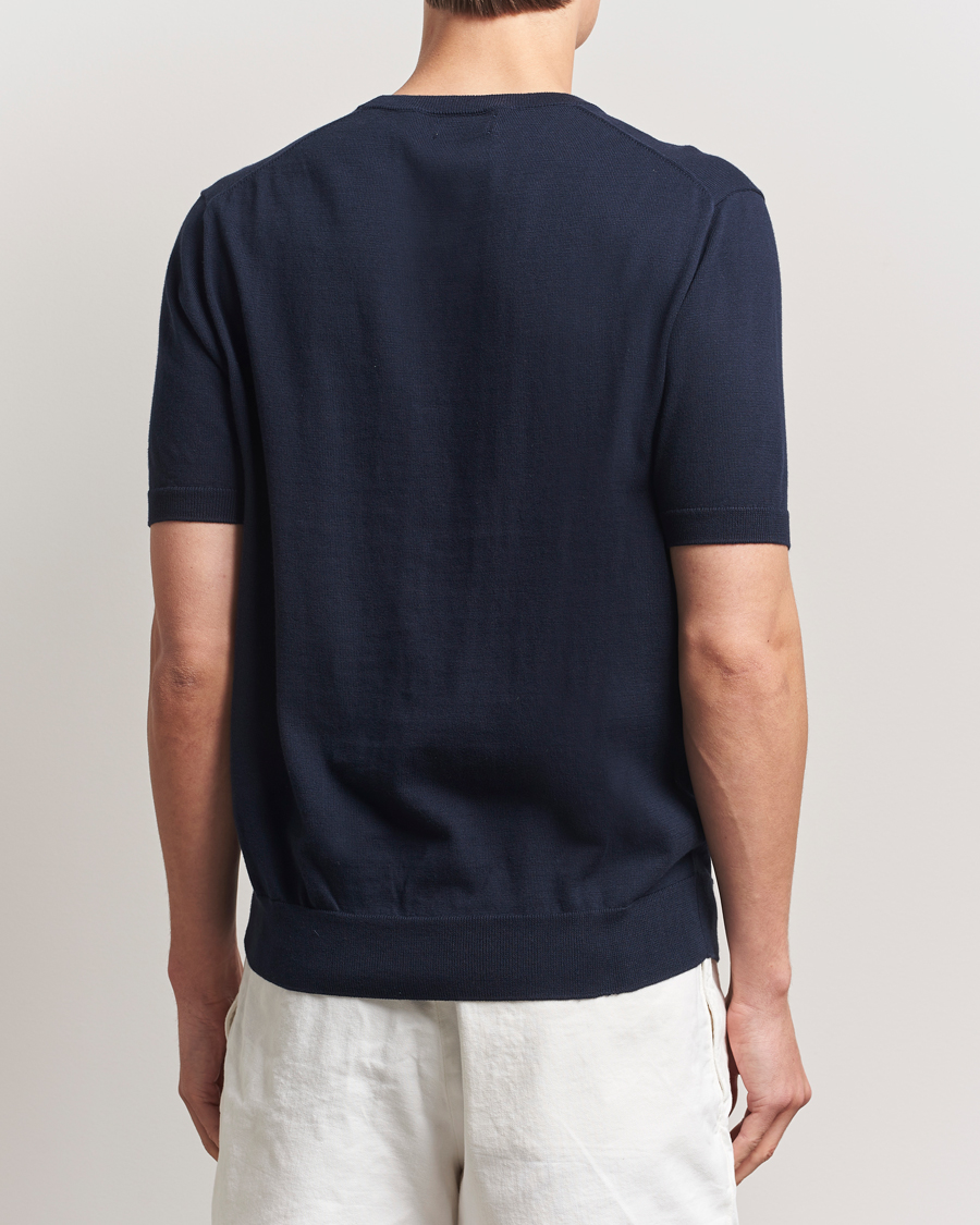 Heren | T-shirts | Polo Ralph Lauren | Knitted Short Sleeve Tee Hunter Navy
