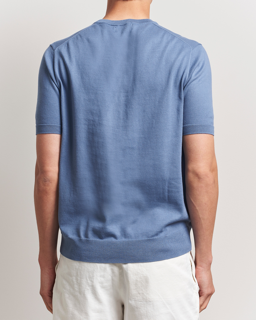 Homme | Pulls Et Tricots | Polo Ralph Lauren | Knitted Short Sleeve Tee Capri Blue