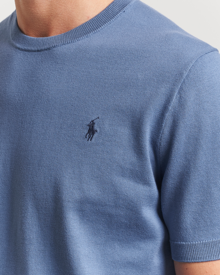 Homme | Pulls Et Tricots | Polo Ralph Lauren | Knitted Short Sleeve Tee Capri Blue