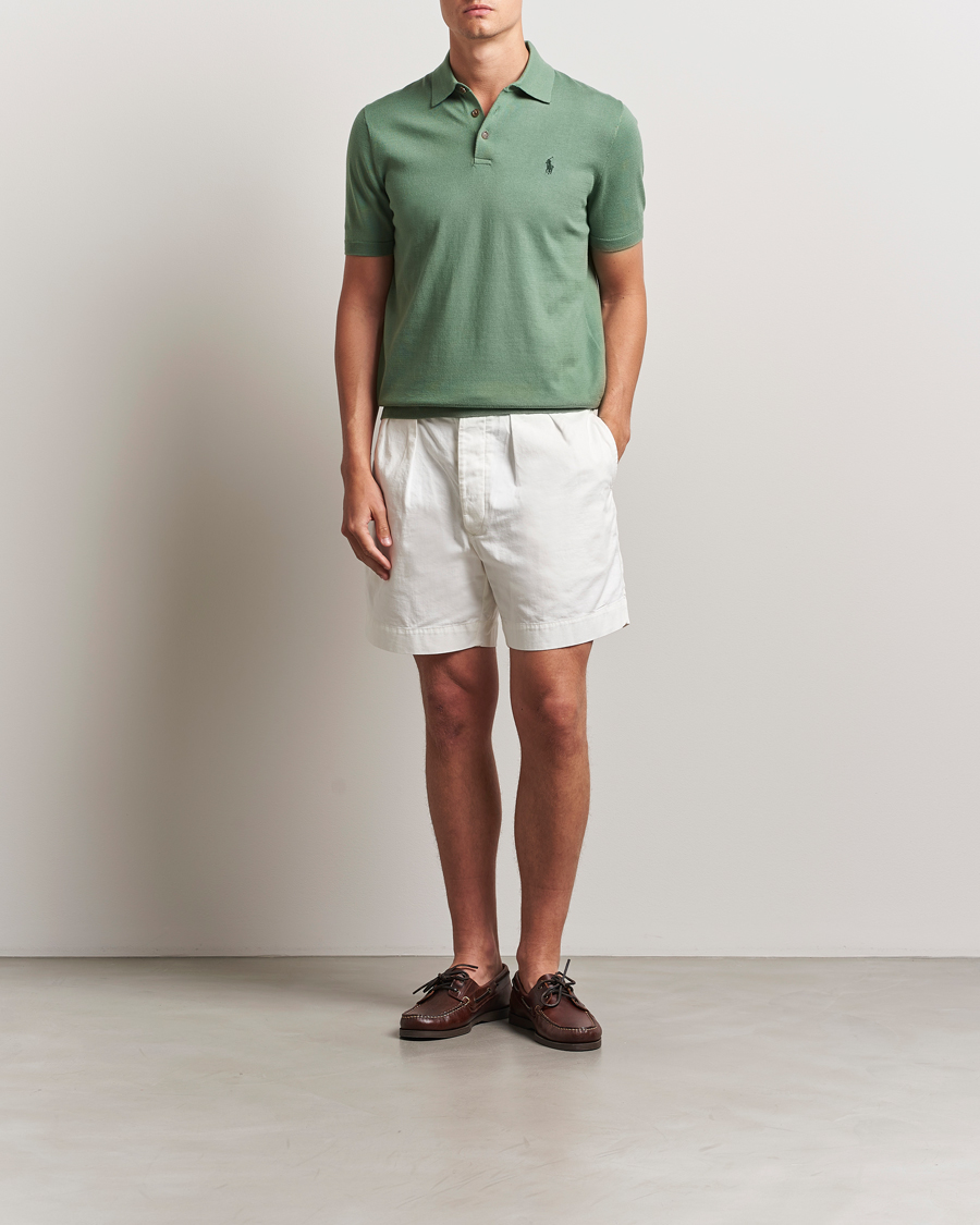 Homme | Pulls Et Tricots | Polo Ralph Lauren | Knitted Short Sleeve Polo Fatigue