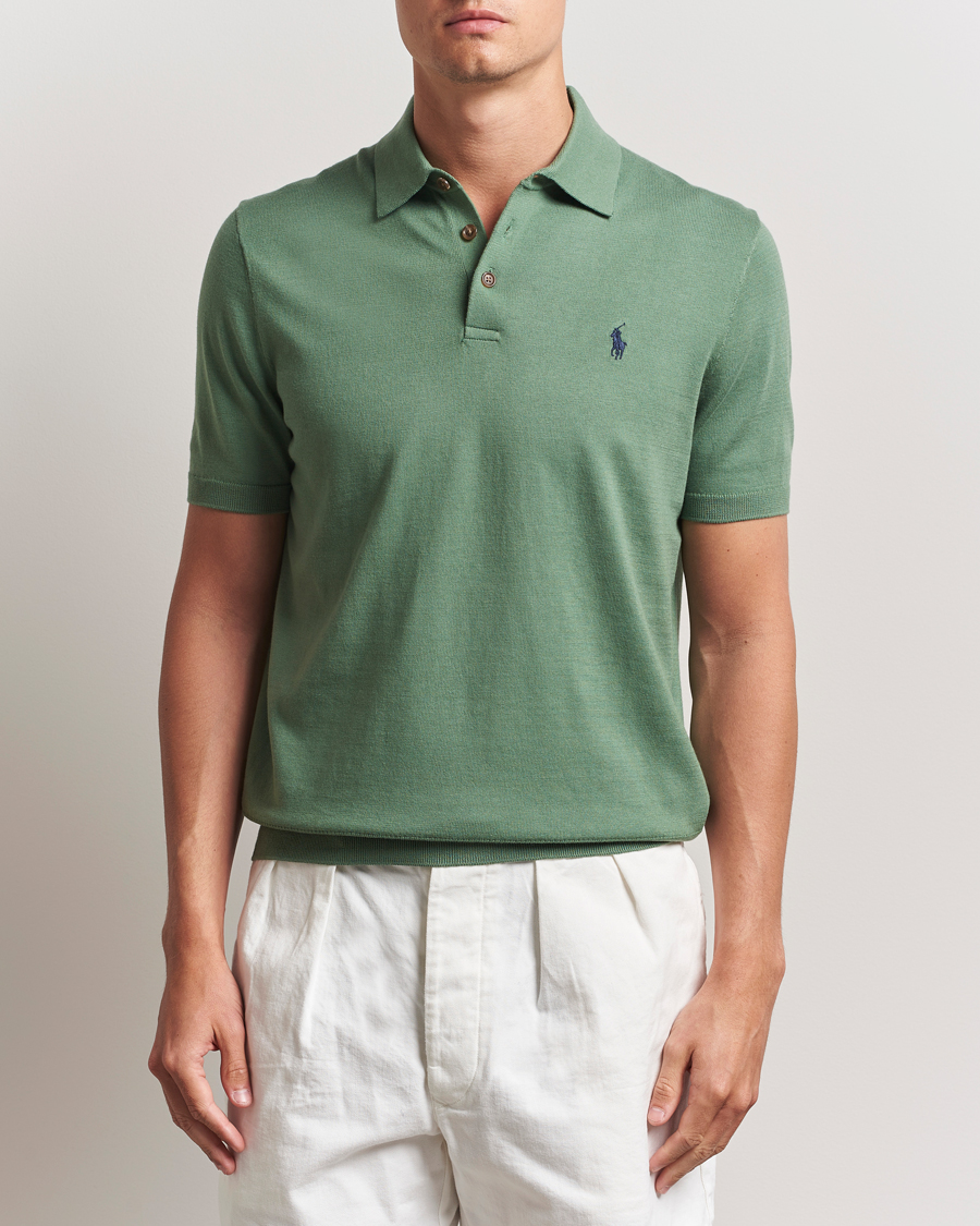 Homme | Pulls Et Tricots | Polo Ralph Lauren | Knitted Short Sleeve Polo Fatigue