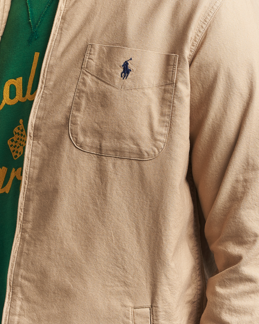 Heren | Overhemden | Polo Ralph Lauren | Garment Dyed Oxford Overshirt Surrey Tan
