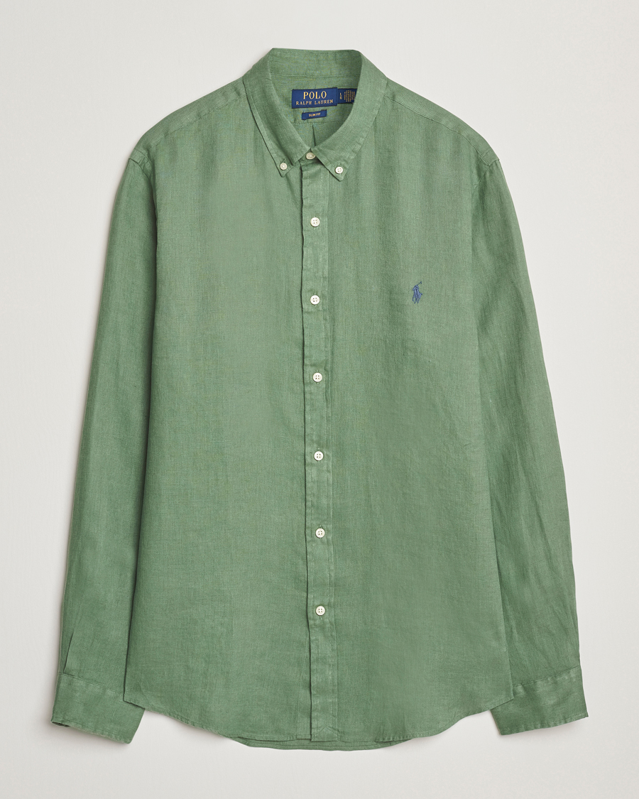 Homme | Chemises | Polo Ralph Lauren | Slim Fit Linen Shirt Fatigue