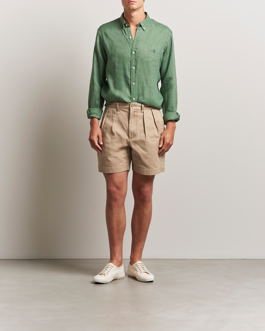 Homme | Chemises | Polo Ralph Lauren | Slim Fit Linen Shirt Fatigue