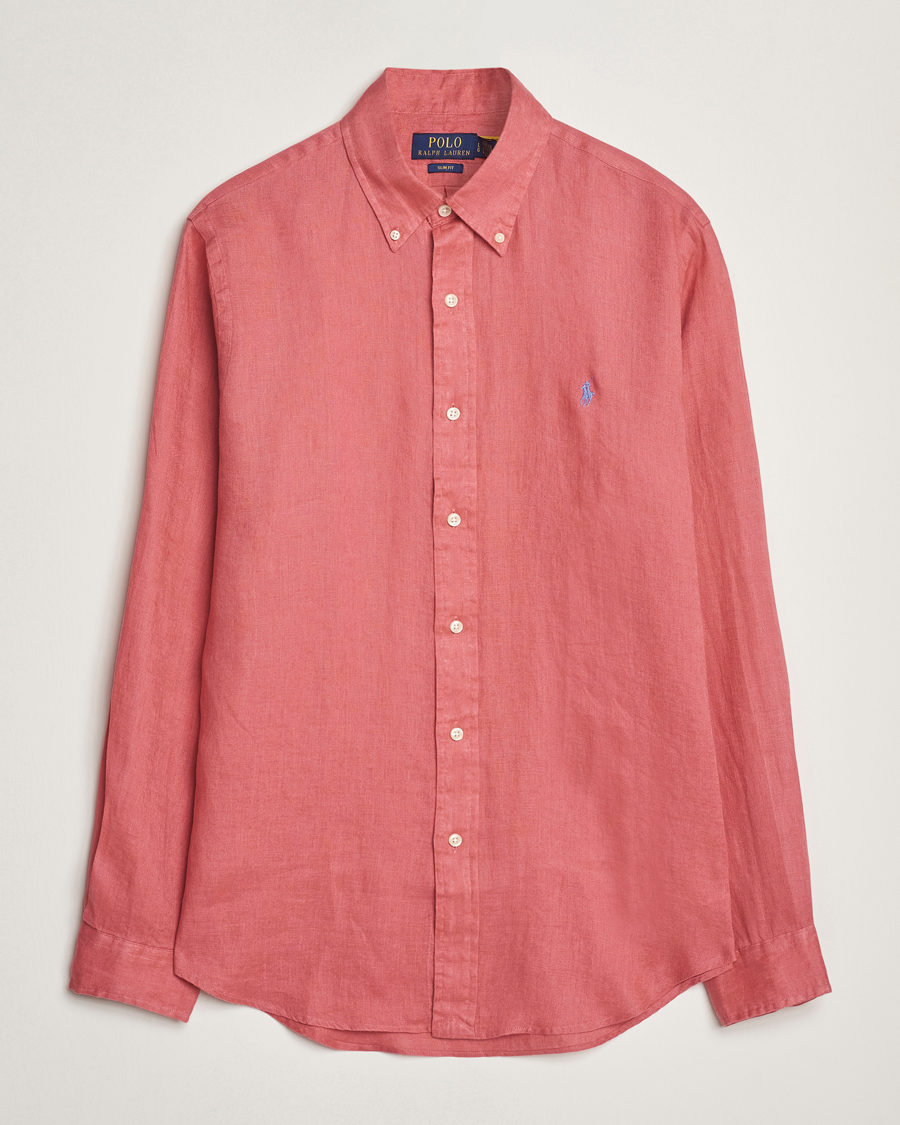 Homme | Chemises | Polo Ralph Lauren | Slim Fit Linen Shirt Adirondack Berry