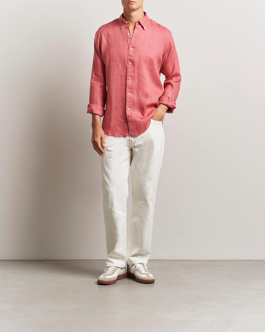Homme | Chemises | Polo Ralph Lauren | Slim Fit Linen Shirt Adirondack Berry