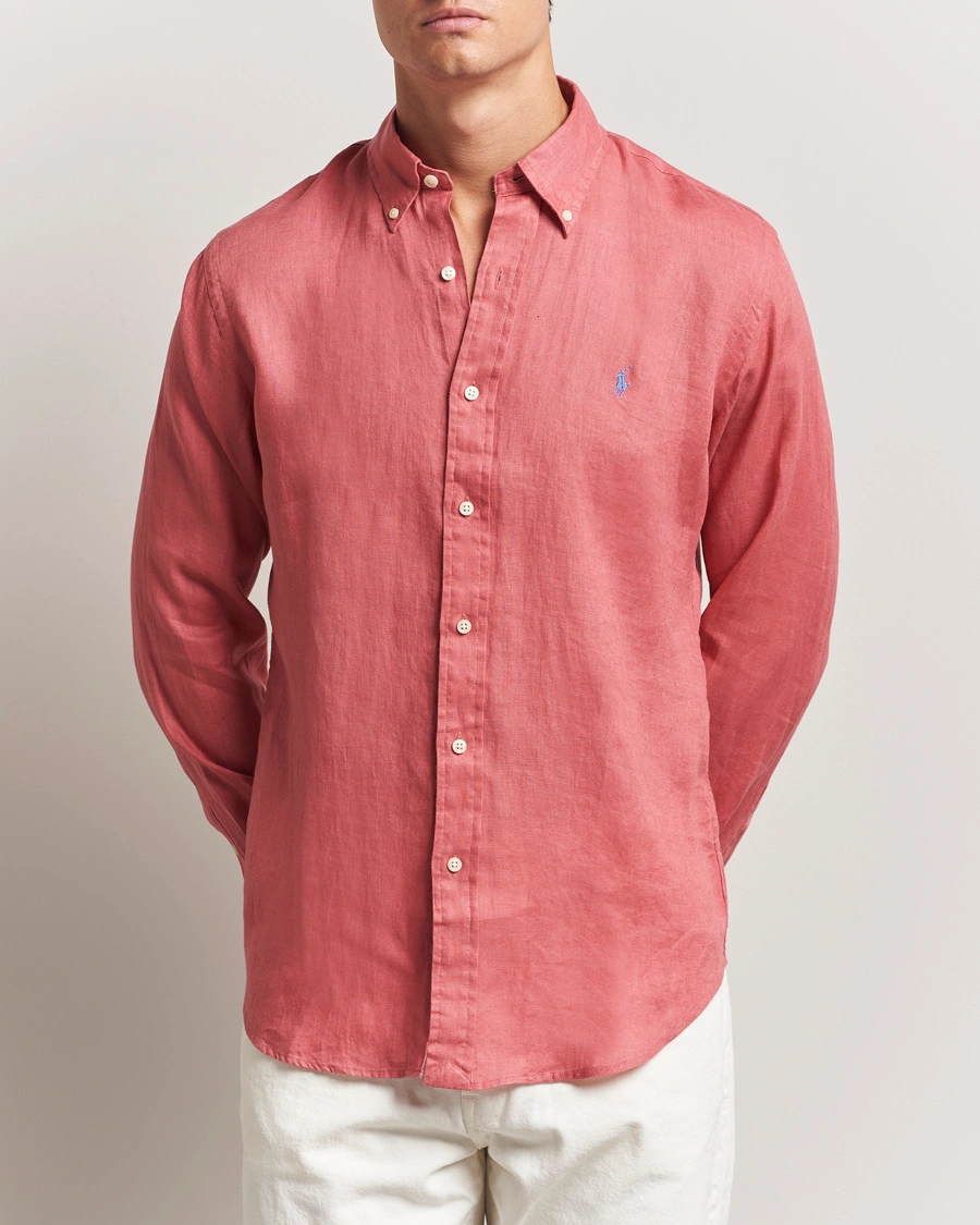 Homme | Chemises | Polo Ralph Lauren | Slim Fit Linen Shirt Adirondack Berry