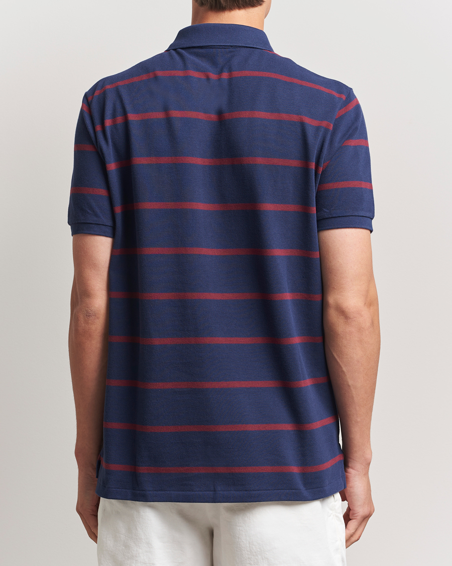 Heren | Polo's | Polo Ralph Lauren | Custom Slim Fit Bear Striped Polo Navy/Heritage Bear